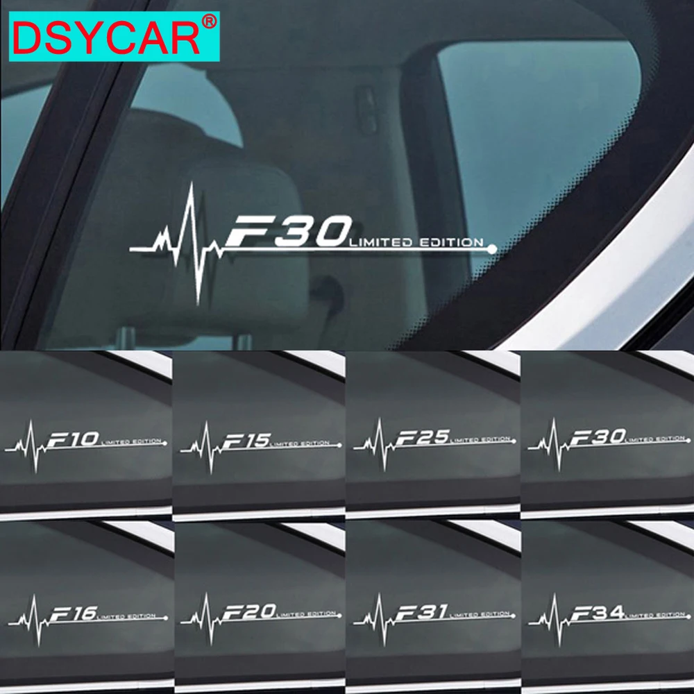 DSYCAR 1 шт. для BMW F01 F02 F07 F10 F15 F16 F20 F25 F30 F31 F34 F45 F46 F48 F82 F85 F87 наклейки на боковые окна