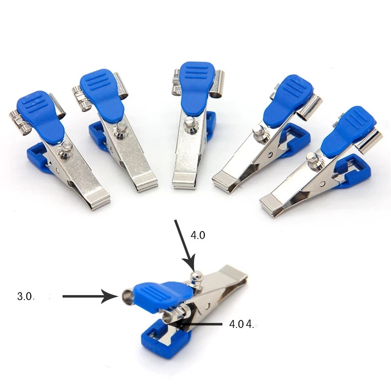 10pcs High quality alligator clip connector for Mindray/Nihon Kohden/Comen/Siemens/Bionet/GE/Edan animal/Vet ECG EKG cable - купить по