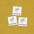 96 шт. персонализированные имя этикетки для ребенка, бирки с логотипом на заказ, гладить на этикетке, изготовленный на заказ Костюмы этикетки (YT244)