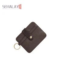 card holder wallet genuine leather card slot business men wallet key hook slim wallet free shipping in stock