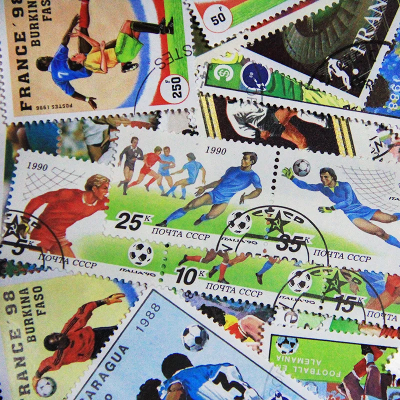 Партия 200 футбольные матчи Спортивная Тема штампы с почтовым Марком Футбольная