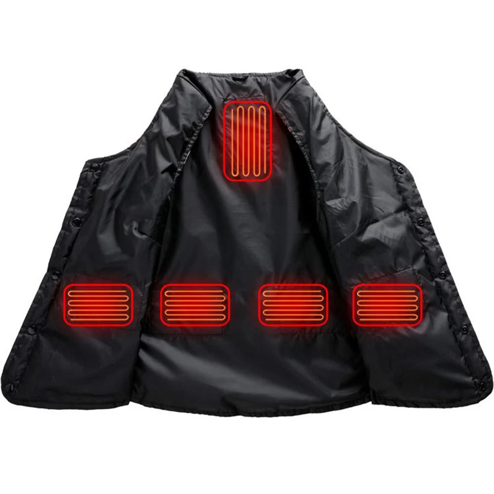 Женский Теплый жилет с электрическим подогревом интеллектуальный 5 шт. уличная