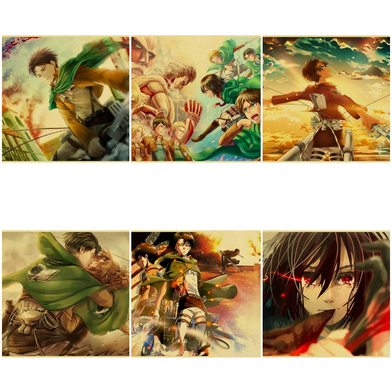 

Attack on Titan Mikasa Ackerman Anime Posters Wall Art Canvas Painting Pictures Canvas Prints Living Room Decor for Home Decor
