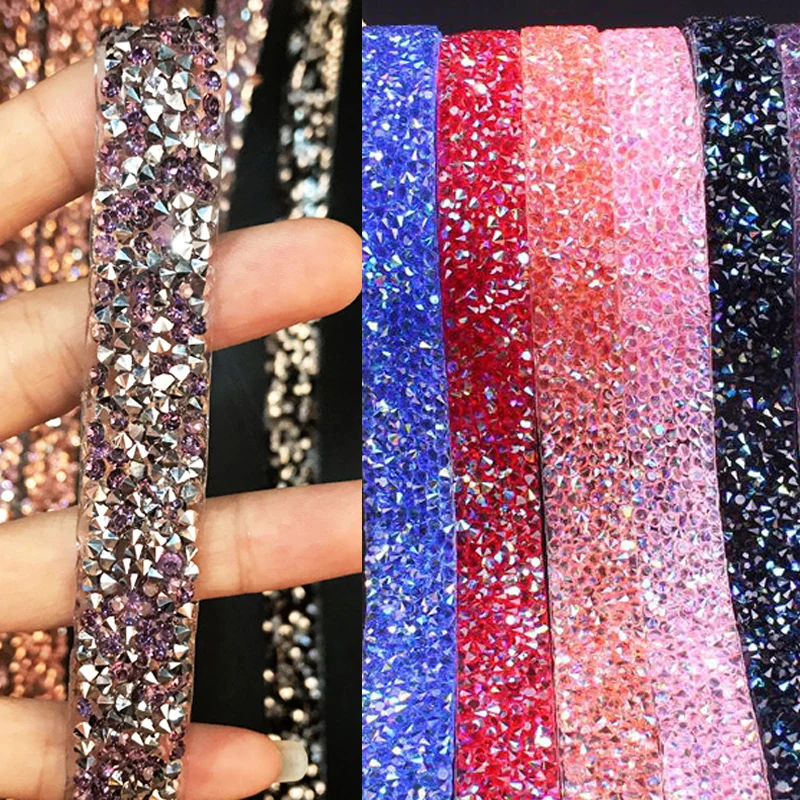 Стразы Лента стразы из смолы разразразы тесьма лента горячей фиксации