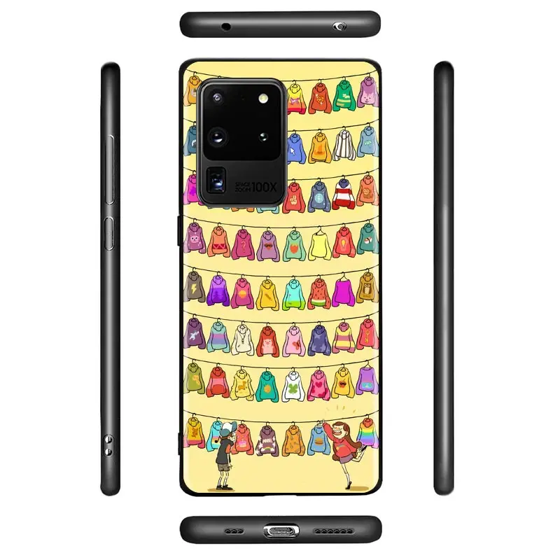 

Gravity Fall Family For Samsung A01 02 02S 11 12 21 21S 22 31 32 41 42 51 72 S20 Ultra Plus 4G 5G Black Soft phone Case