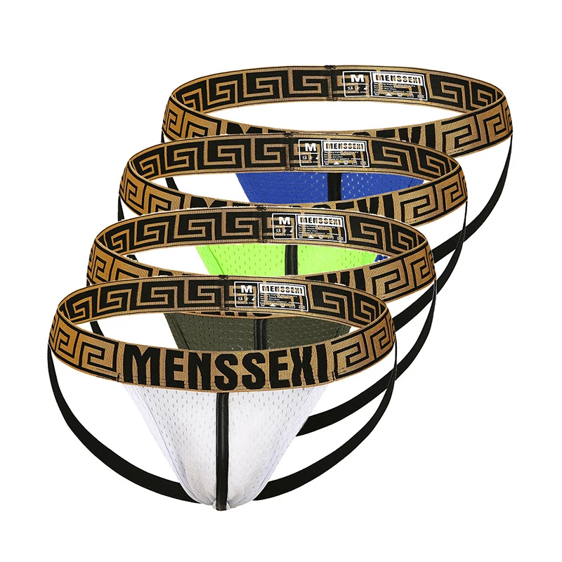 4 шт./лот мужское нижнее белье для геев мужские стринги и сексуальное Эротические