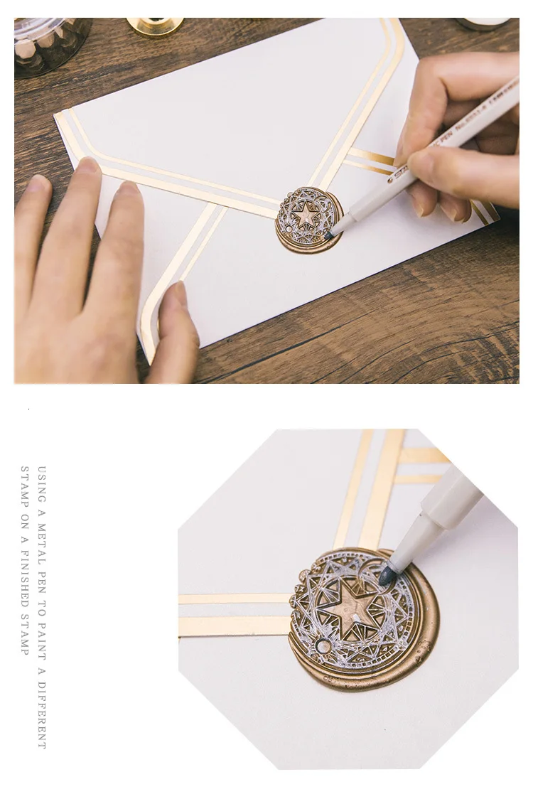 DIY bullet journal милый дневник декоративная печать воск Огонь Печать конверт для поздравительной открытки украшения креативные краски Печать Аксессуары