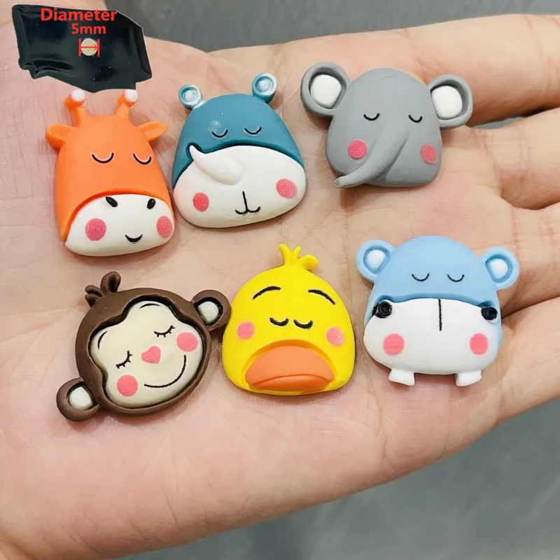 Резиновые Милые Мультяшные животные фотография милый жираф слон обезьяна мышь