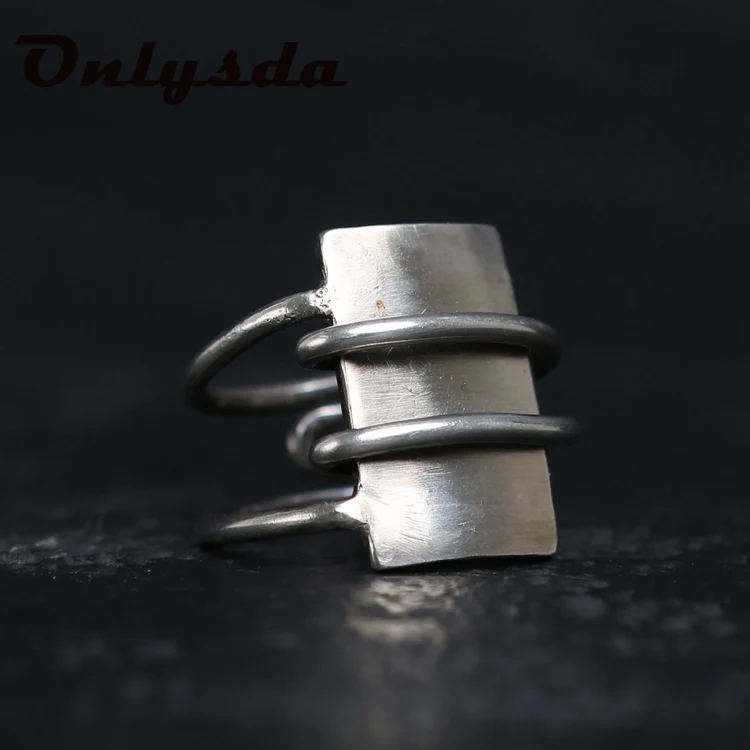 

Stainless Steel Viking Simple Ring Geometry vintage Hammer retro punk Classic Ring Male finger Love Jewelry for man Gift OSR526