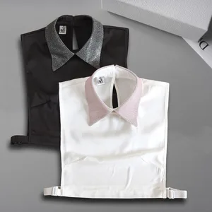 Elegant Fake Collar Shirt Women Detachable Collar Lapel Shirt Necktie False Collar Peter Pan Kragen Sahte Yaka Kraagje Nep Dames