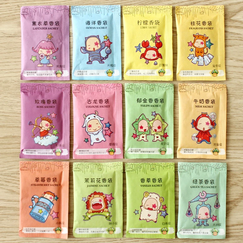 100Pcs Fragrances Natural Hanging Spices Wardrobe Aromatherapy Bag Air Fresheners Fragrant Flavor Cabinet Spice Pockets | Дом и сад