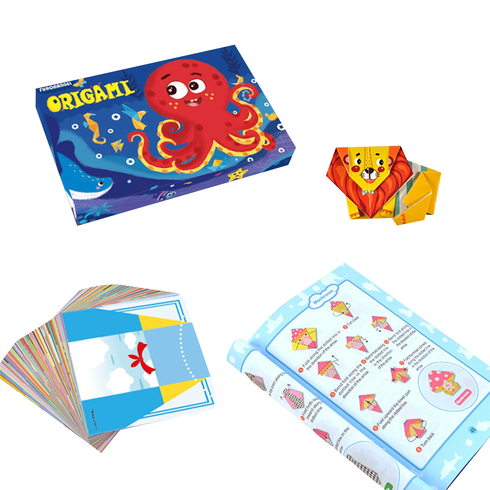 

Набор бумаги для оригами ручной работы 152 оригами бумажные листы с искусственными игрушками