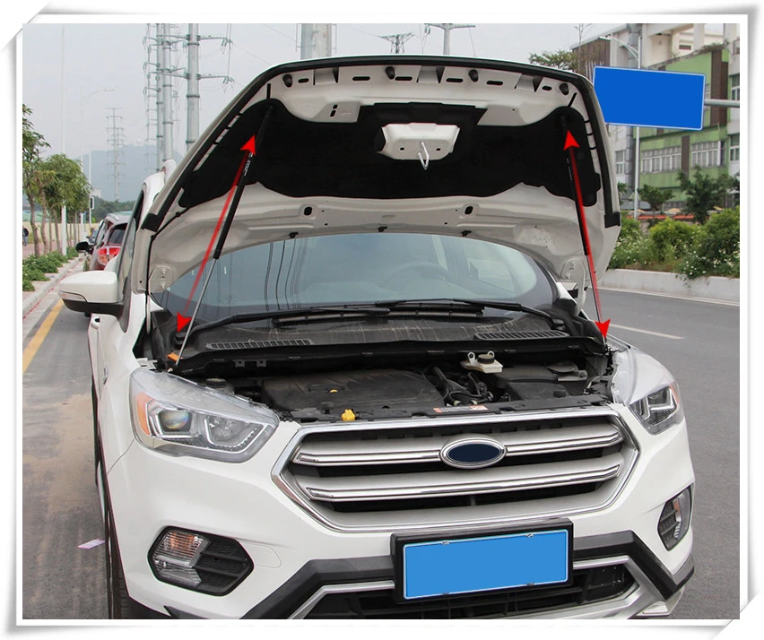 Для Ford Kuga ESCAPE 2013 крышка капота гидравлический шток стойки телескопическая штанга двигателя капот Лифт Поддержка 2 шт