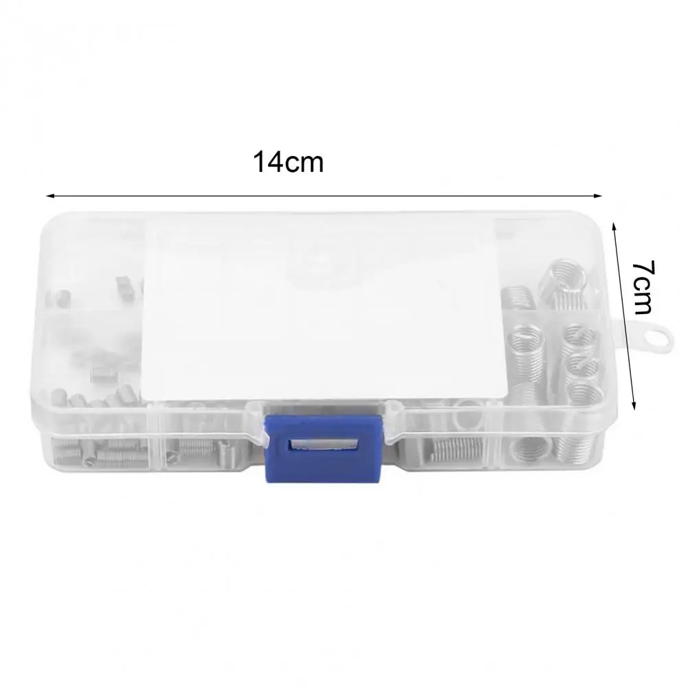 

150Pcs M3-M8 Wire Thread Inserts Boxed Complete 304 Stainless Steel Assorted Wire Threaded Insert Set for FRP Thread Tool Parts