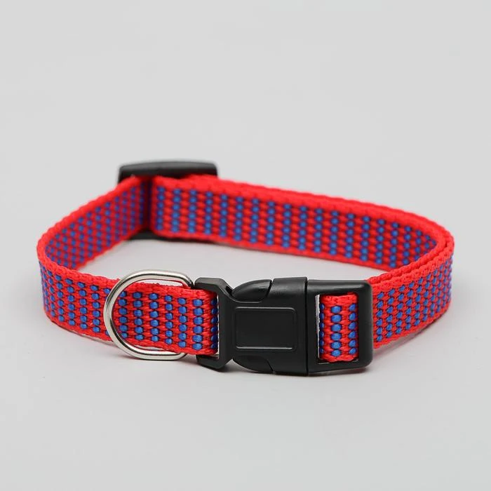 Ошейник рифленый 40 х 1 5 см красно-синий | Дом и сад