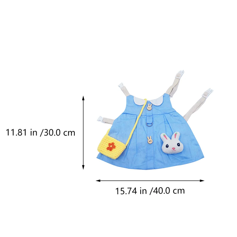 

1 Set of Rabbit Costume Harness Pet Clothing Rabbit Dressing Decor Random Style