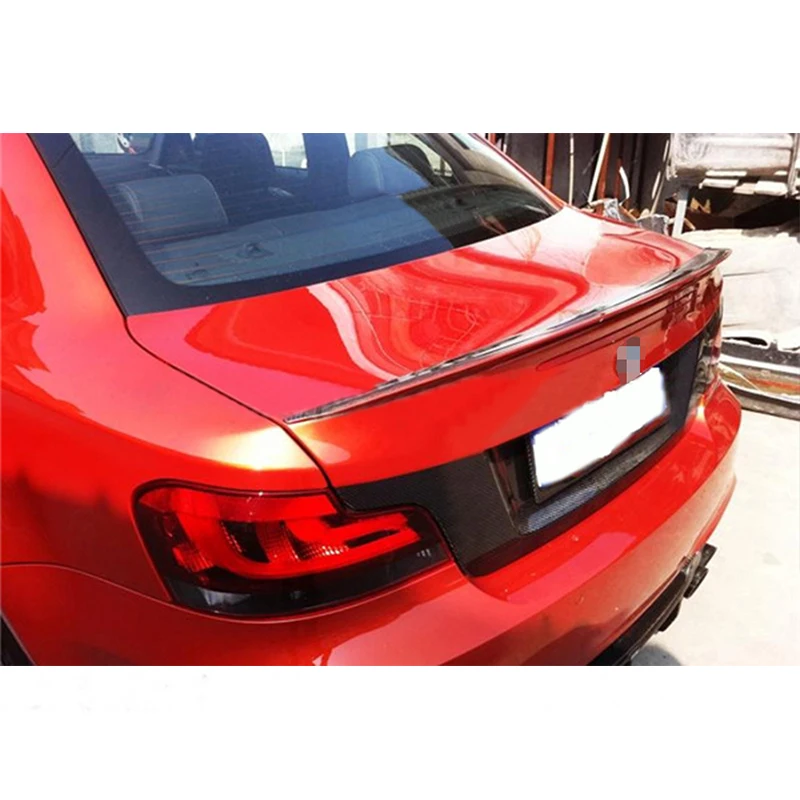 Автомобильный Стайлинг RZ style E82 задний спойлер для багажника из углеродного