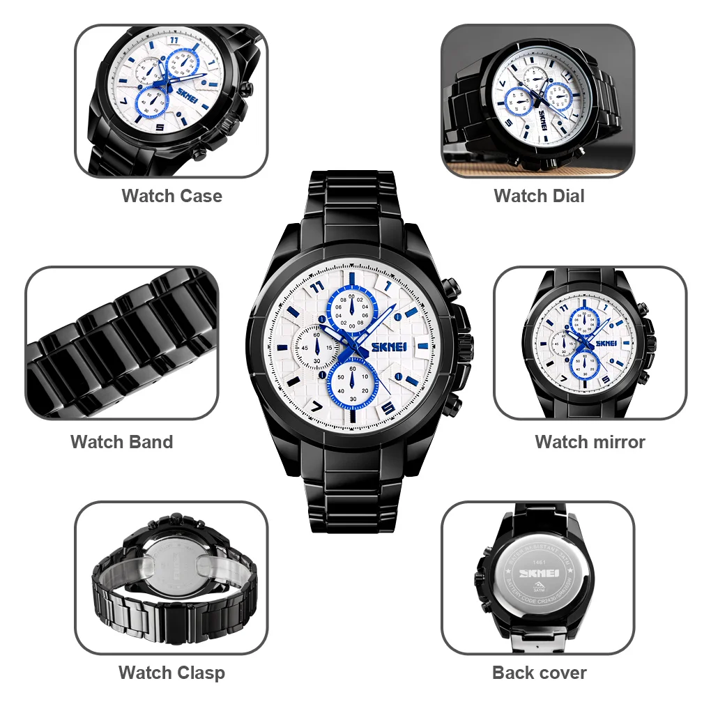 

SKMEI Smart Watch Men Quartz + Electronic Movement Wristwatch Waterproof Bluetooth Calorie Watch Smartwatch relogio mujer