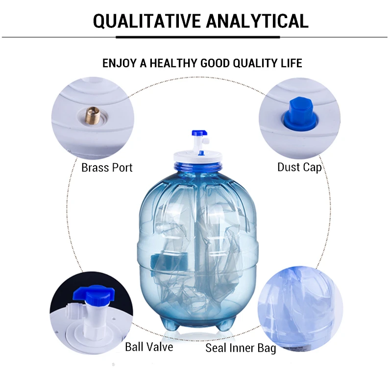 Пластиковый бак RO 3 2 галлона резервуар для хранения воды обратный осмос