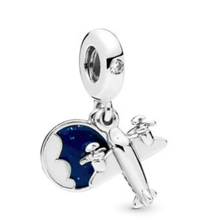 

Подлинная искусственная подвеска в виде пропеллера самолета подходит для женского браслета и ожерелья pandora Diy ювелирные изделия