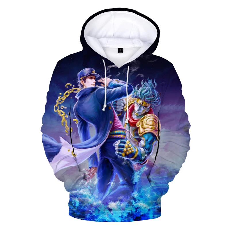 

Kids Men Hoodie Pullover JOJO 3D Men Hoodie Pullovers Boy/girl Harajuku Pullover Anime JoJo's Bizarre Adventure Sweatshirts Casu