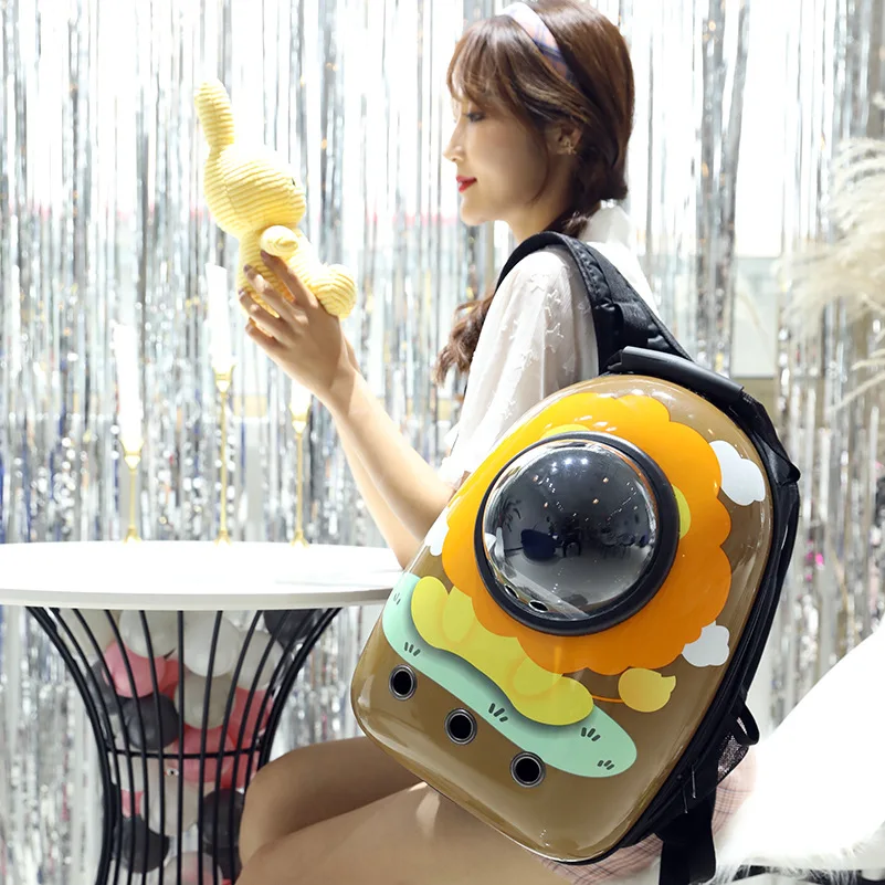 Рюкзак для домашних животных в виде капсулы дышащий водонепроницаемый ранец