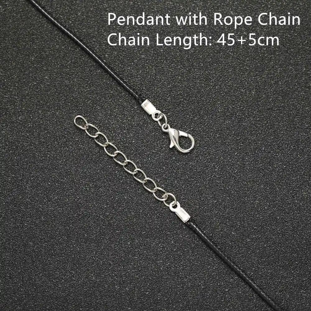 Rope Chain Собачья бирка ожерелье DogTag Военная армейская табличка с гравировкой ID пустой серебряный полированный кулон ювелирные изделия из нержавеющей стали для мужчин - Окраска металла: Rope Chain