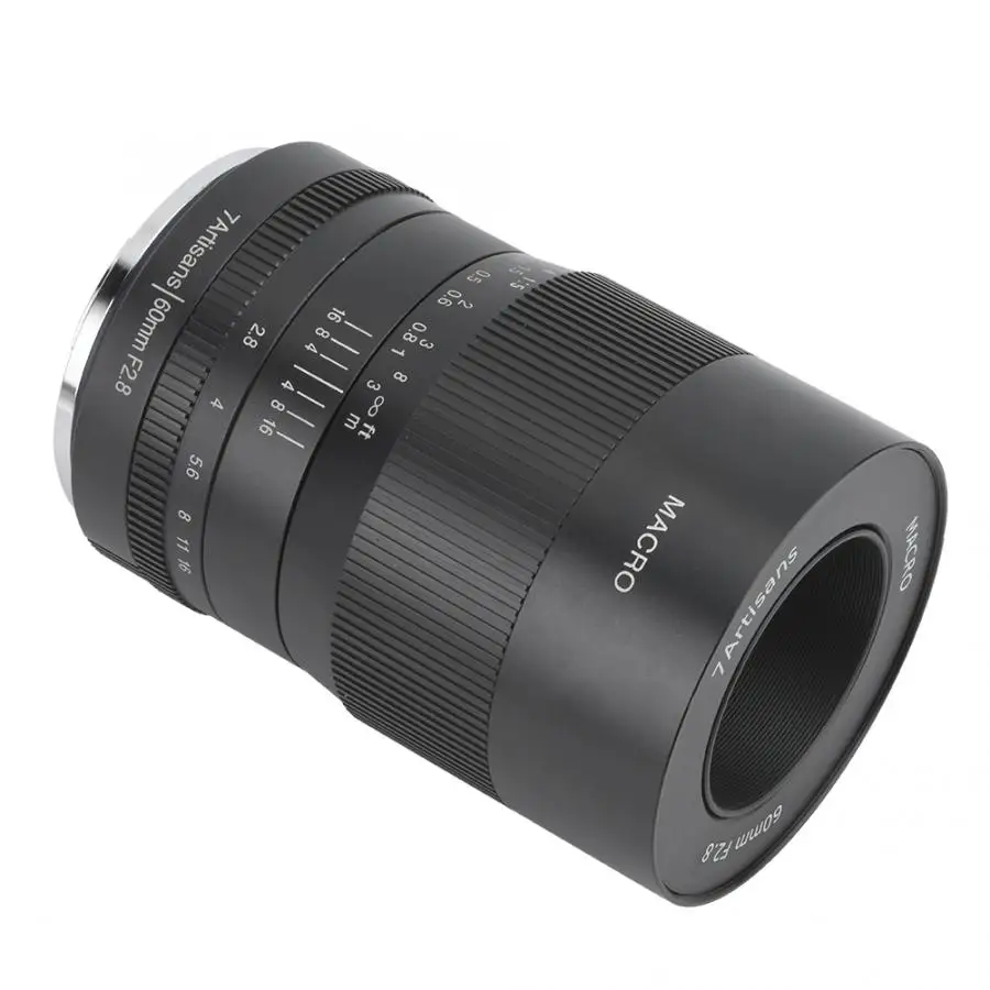 7artisans 60 мм F2.8 APS-C ручной фокусировкой Аф макро объектив для Sony E-Mount DSLR камер/Canon Fuji