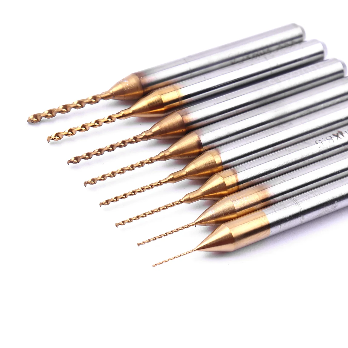 Высокоточные титановые микро сверла 0 3 мм 1 из карбида вольфрама набор сверл с ЧПУ