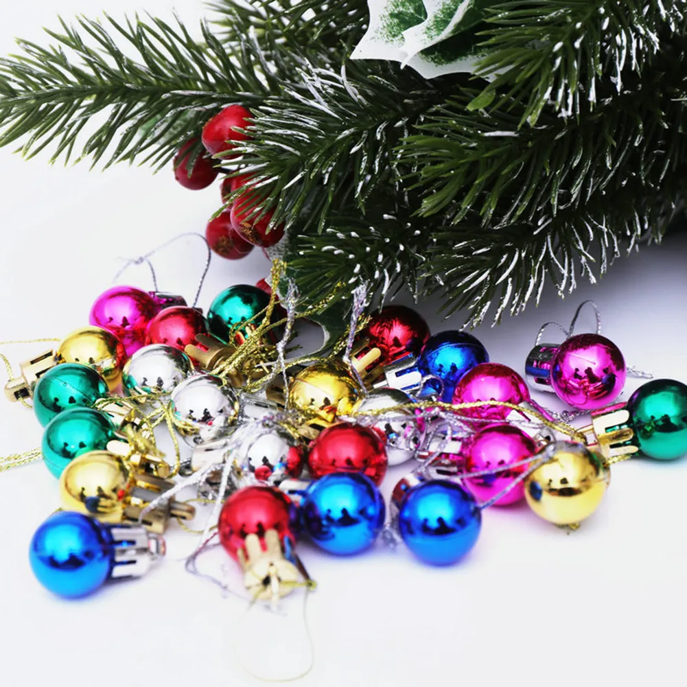 

24PCS Christmas Tree Ball Ornament Baubles Birthday Party Wedding Decorations Ball Christmas Decoration 2021 Outdoor Decorations