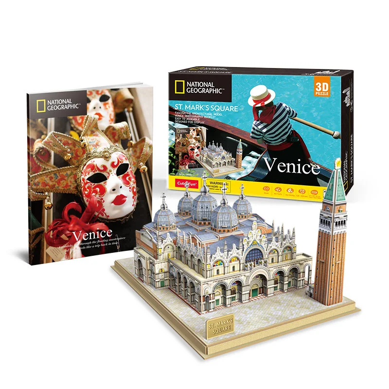 

3D Jigsaw Puzzle Unique city Building Model Adult DIY Assembly Model Building Children's Educational Toys Best Christmas Gift