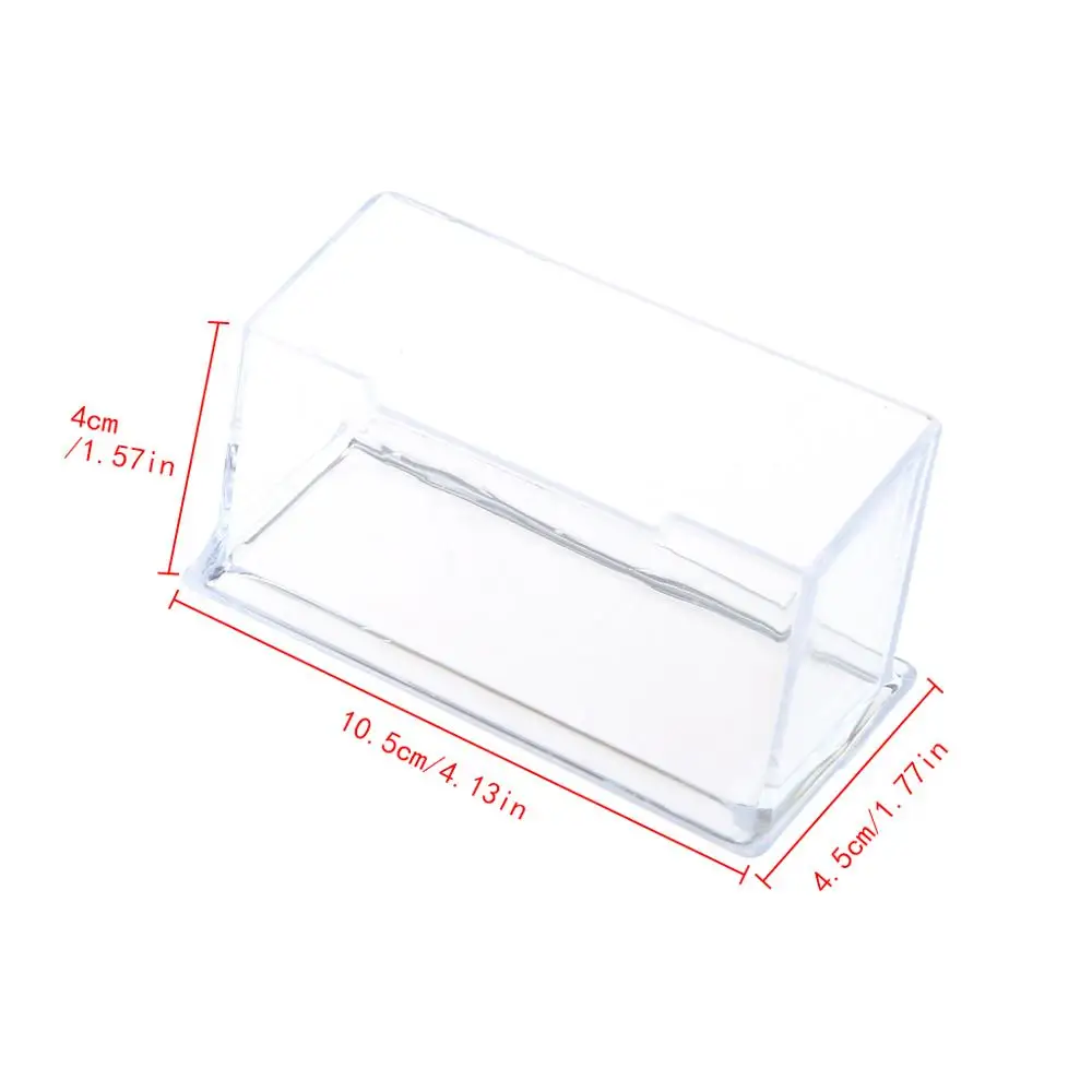 Чистая визитная карточка акриловая пластиковая стойка для дисплея настольного