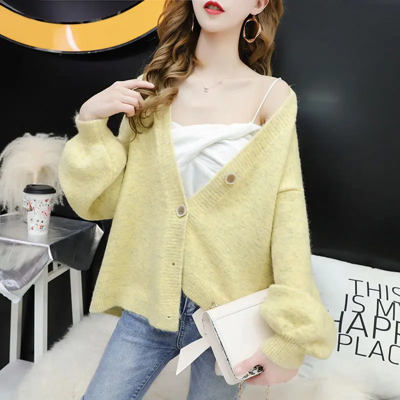 Женские кардиганы 2021 свитера топы кашемировый Повседневный свитер куртка