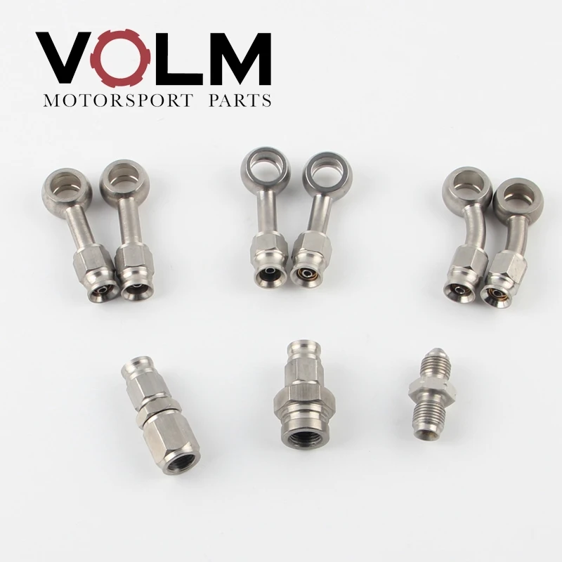 

Гидравлический тормозной шланг AN3, поворотный фитинг из нержавеющей стали для двигателя мотоцикла, велосипеда, турбо маслопровода