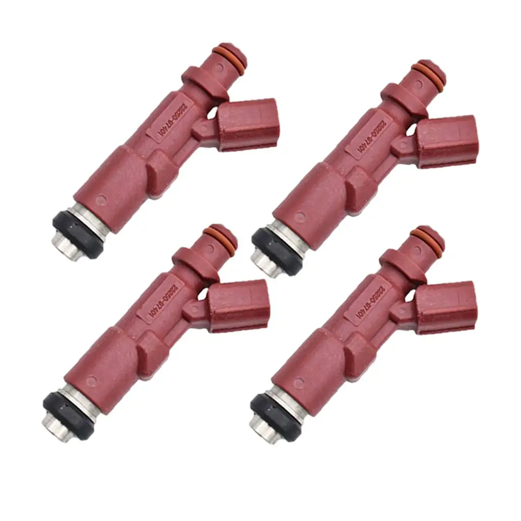 

4 Pieces Fuel Injectors Car Supplies Vehicle Parts Red Replacement for Toyota Avanza F601RM K3Ve 1.3L 23250-97401 2004-2006
