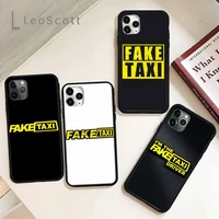 car design fake fk taxi phone case for iphone 11 12 pro xs max 8 7 6 6s plus x 5s se 2020 xr soft silicone