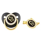 Цепочка для соски-пустышки, 2 цвета, силиконовая, без бисфенола А