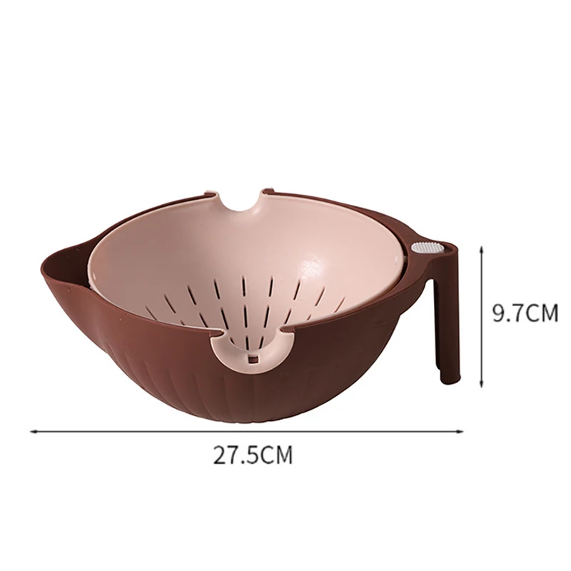 

Fruit Vegetable Washing Basin Multifunctional Double Draining Basket Practical Wash Basket Home Kitchen Supplies