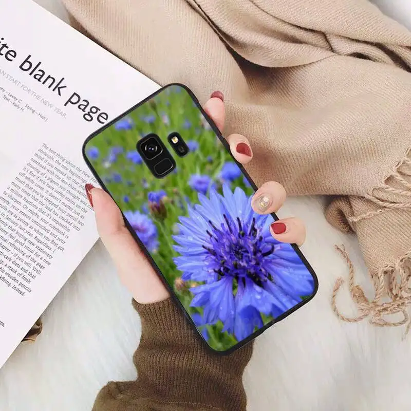 

Flower Blue Cornflowers beatuiful plant Phone Case For Samsung Galaxy S5 S6 S7 S8 S9 S10 S10e S20 edge plus lite accessories