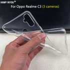 Чехол-накладка для Oppo Realme C21 C3 7 6 5 X50 XT Find X2 Reno4 Reno3 Pro 5G Reno Z 3, прозрачный, из ТПУ