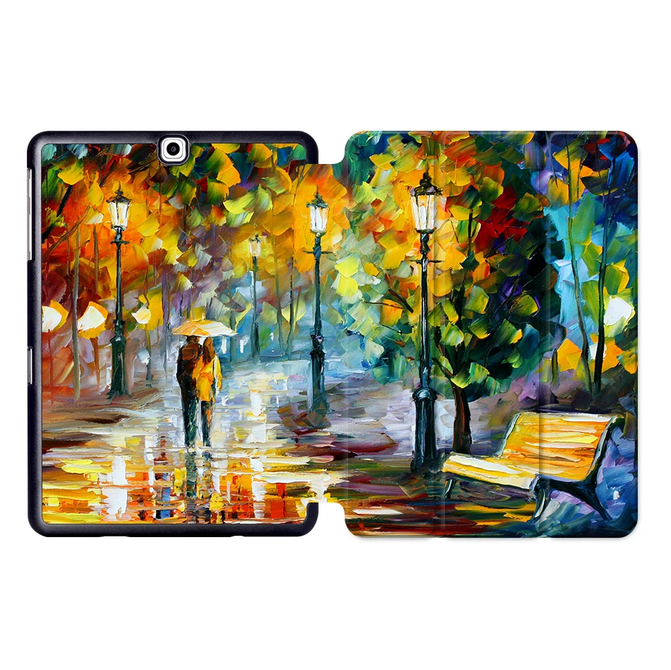 SS16 MTT чехол для планшета с масляным рисунком для samsung Galaxy S2 9,7 ''SM-T810 T813 T815 T819 складной магнитный защитный чехол из искусственной кожи с подставкой - Цвет: SS16
