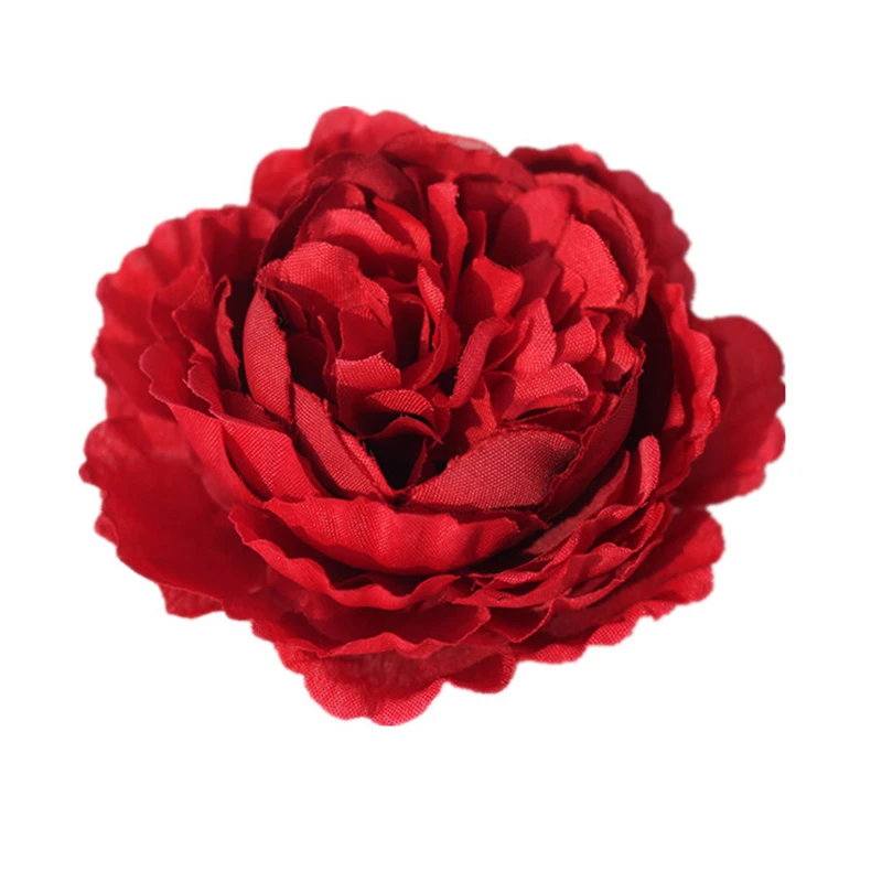 Искусственный цветок 8 см пион из шёлки Цветочная головка для свадебной