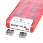 Вставки для токарного станка SCGT09T302 AK N01 SCGT09T304 AK N01 SCGT09T308 AK N01, карбидные вставки из алюминия для токарного станка с ЧПУ, 10 шт.