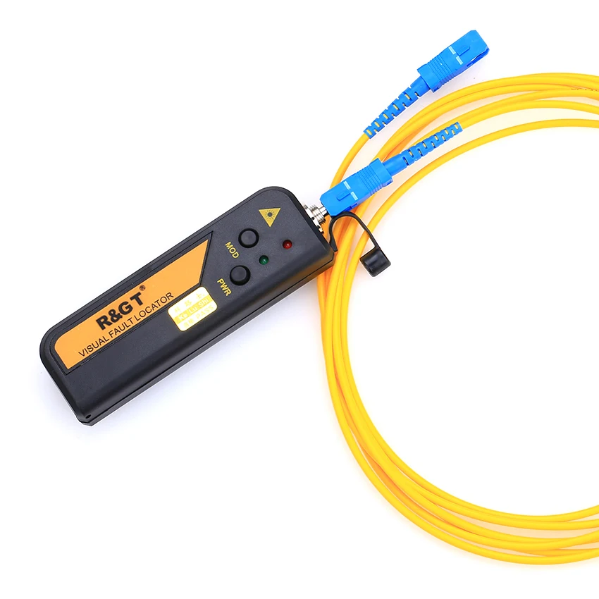 

10mw FTTH Mini Type Fiber Optic Visual Fault Locator Red Light Source Tester Testing Tool with 2.5mm Connecter(SC/FC/ST)