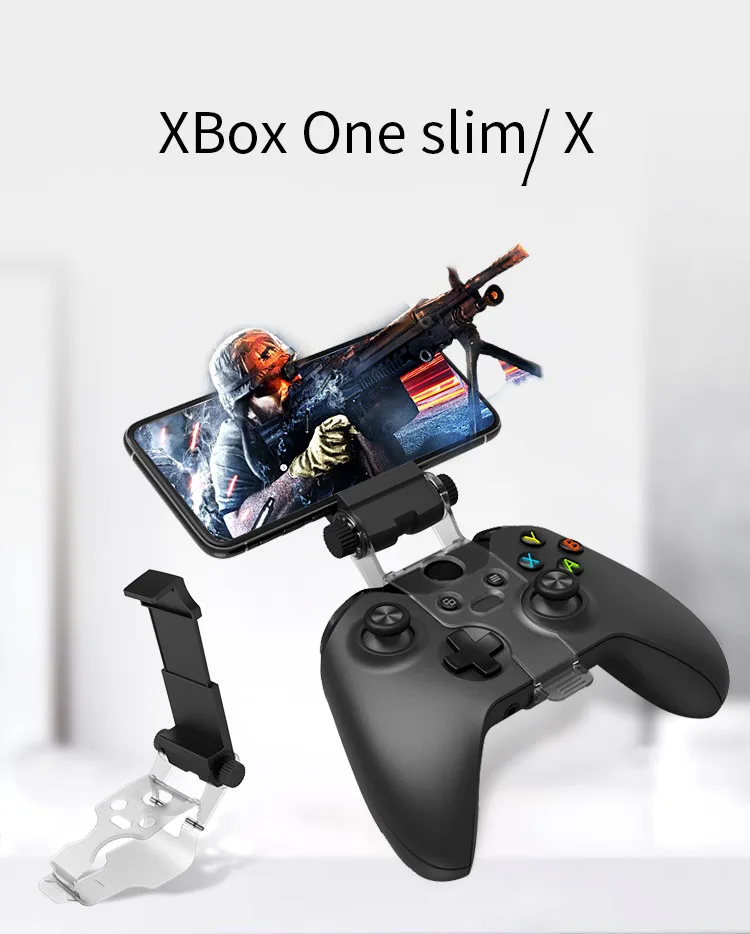 

AOLION Mobile Cell Phone Stand For Xbox One S/Slim Controller Mount HandGrip For Xbox One Gamepad For Samsung S9 S8 Clip Holder
