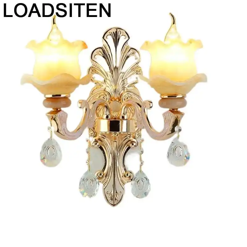 

Maison Deco Mural Lampen Modern Lamp Applique Murale Aplique Luz Luminaire Crystal Lampara De Pared Interior Wall Bedroom Light
