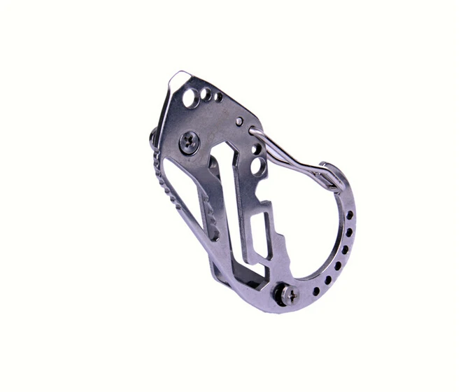 

EDC Keychain Screwdriver Wrench Stainless Carabiner Pocket Tools Multi Tools