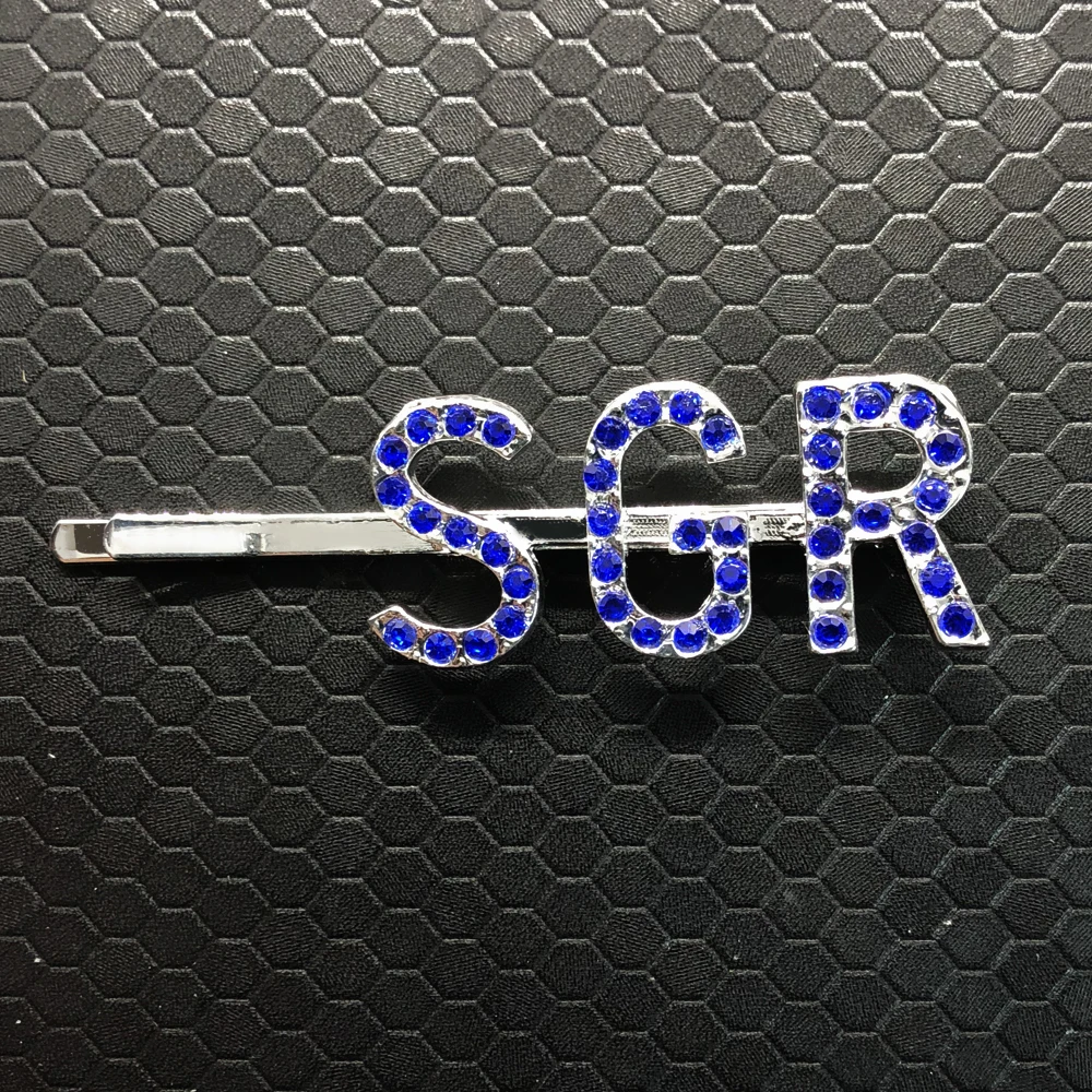 Модное университетское греческое общество SIGMA GAMMA RHO sorority Ювелирная заколка синий