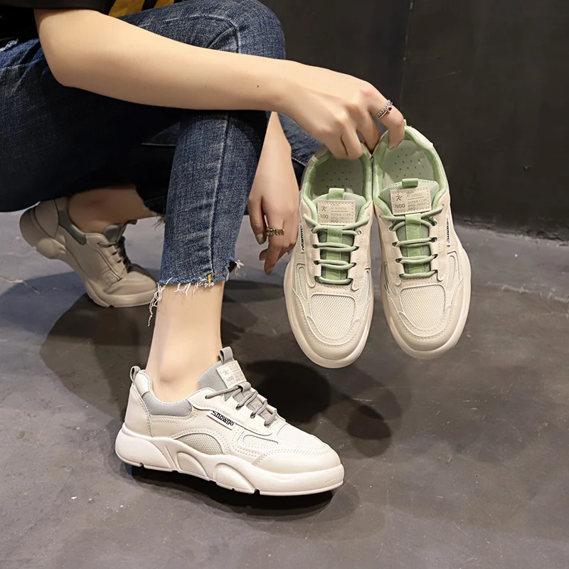 

Women Sneakers Platform Bottom Womens Sneakers Casual Shoes Zapatos De Mujer Chunky Sneakers Breathable Mesh Woman Casual Shoes