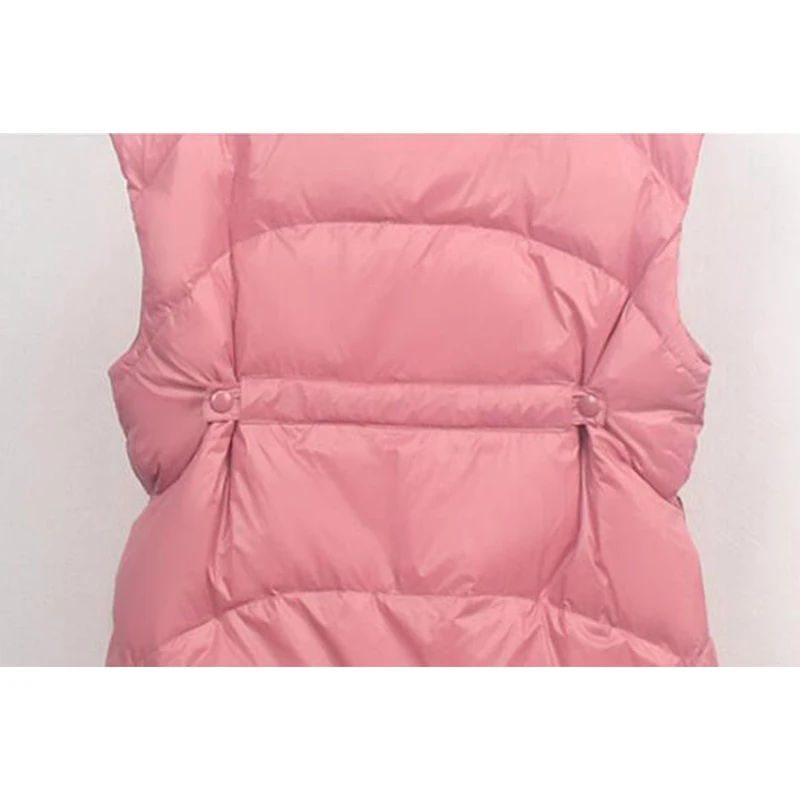 

SEDUTMO Winter Tunic Duck Down Women Vest Long Jackets Slim Thick Waistcoat Autumn Oversize Pocket Casual Slim Parkas ED1276